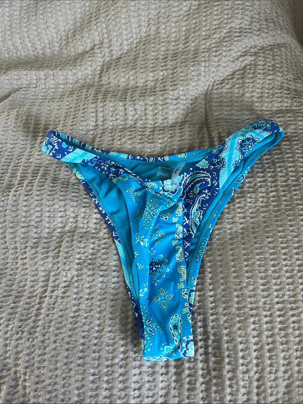 Lulus Blue Paisley Bikini Bottom